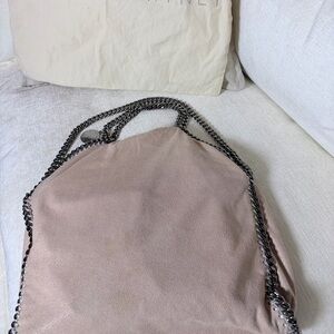 Stella McCartney Falabella Shaggy Deer Fold-Over Tote | Blush | Authentic